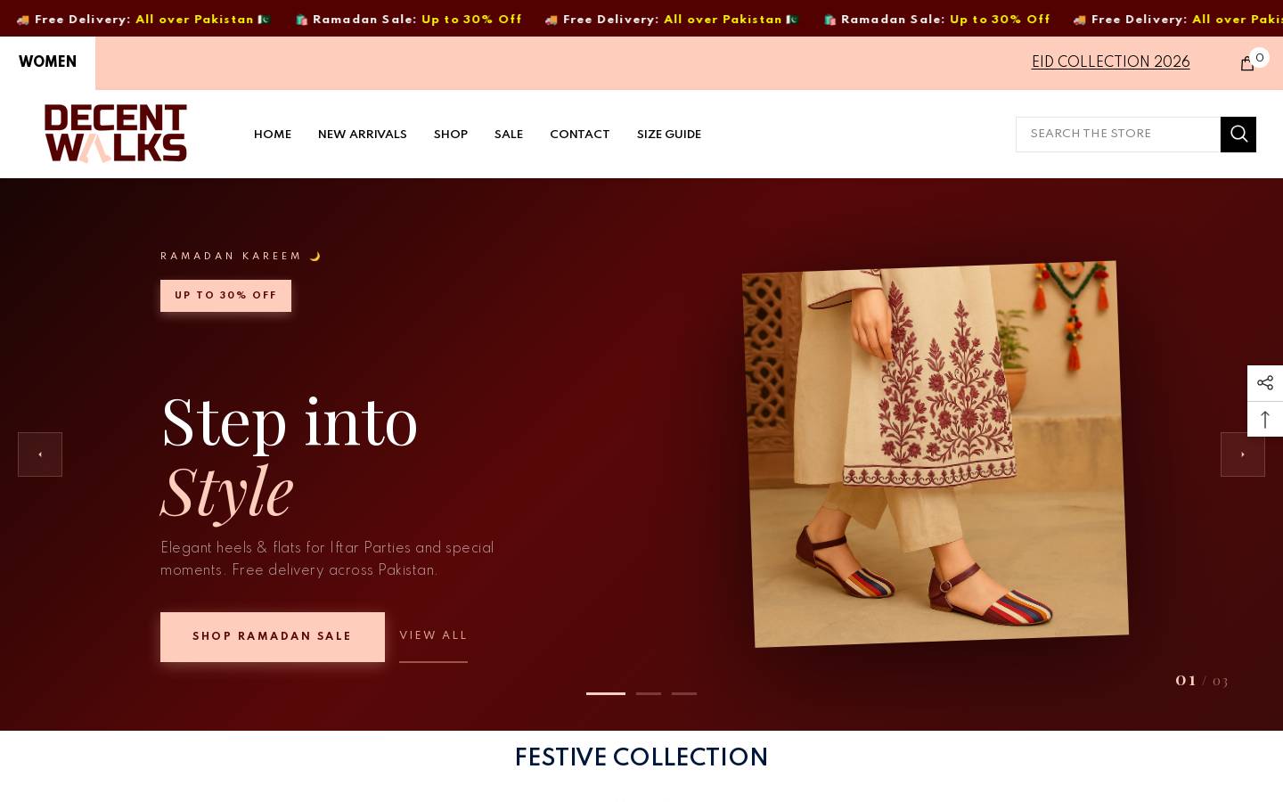 decentwalks.com homepage screenshot