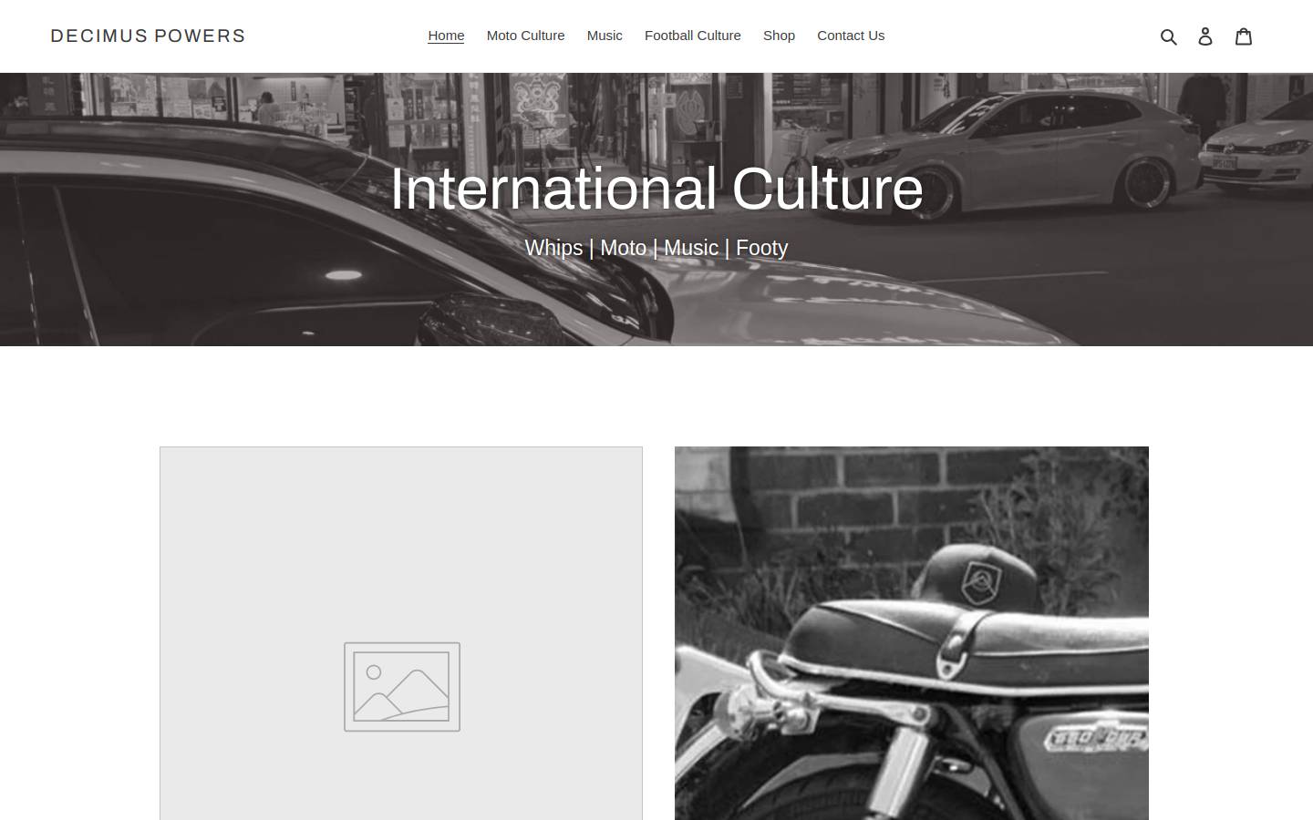 decimuspowers.com homepage screenshot