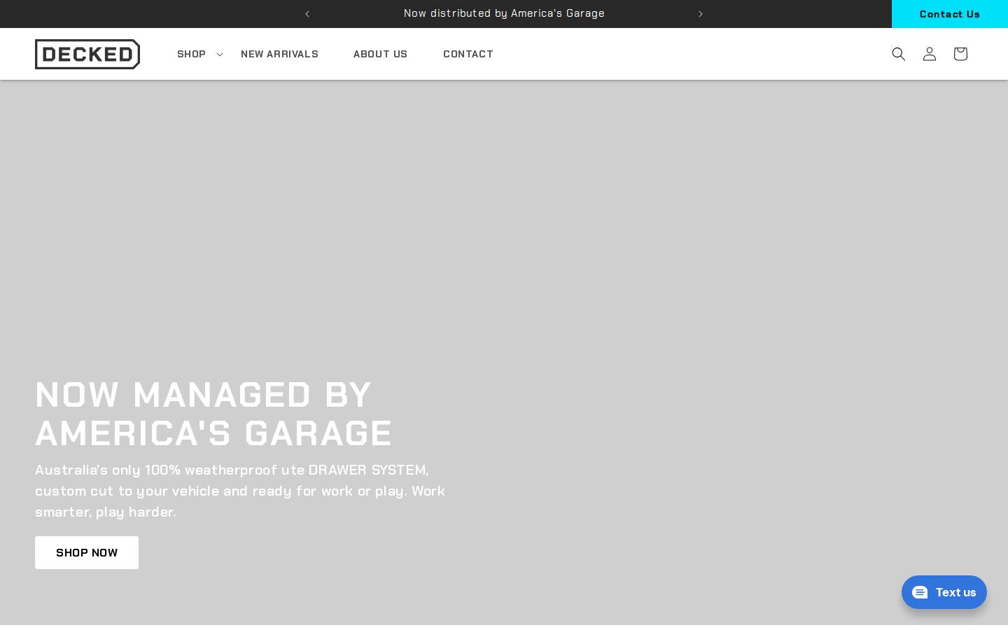 deckedaustralia.com homepage screenshot