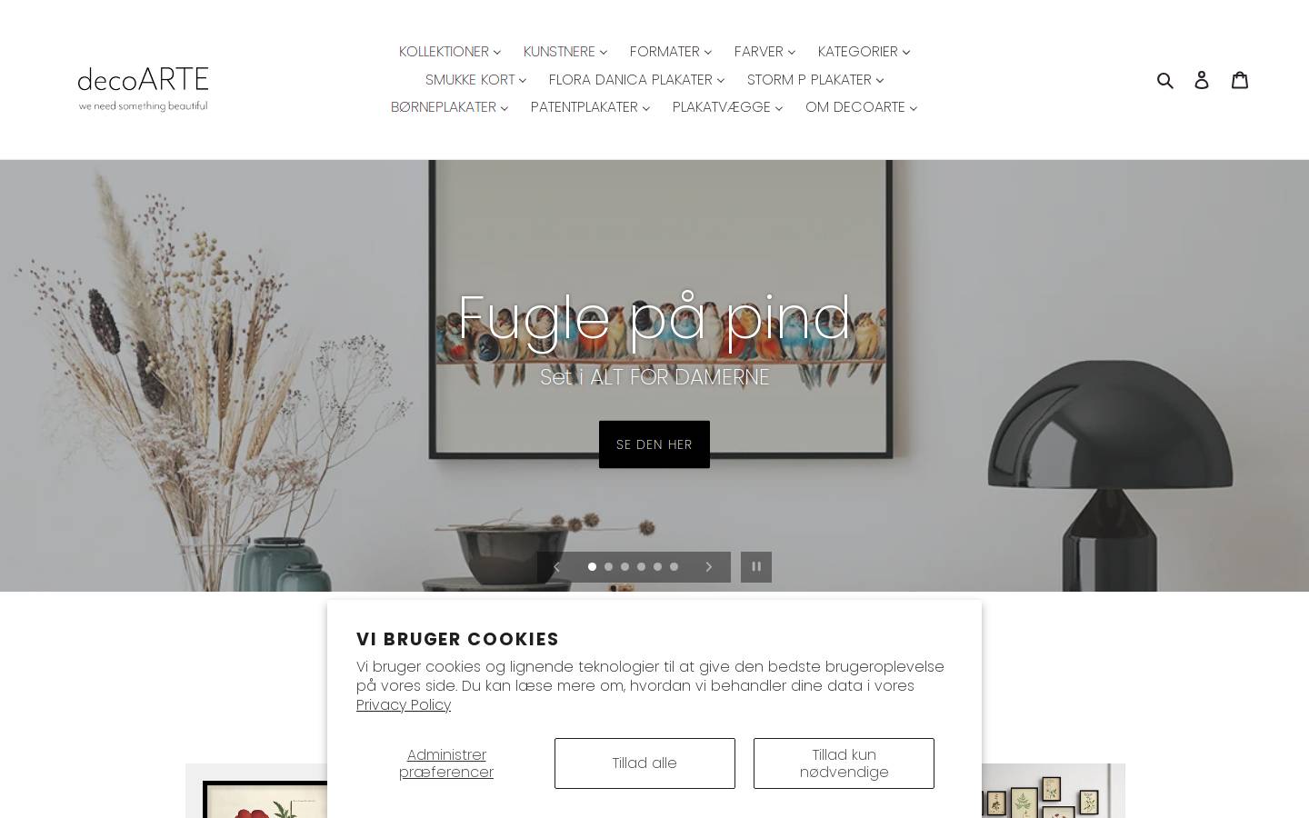 decoARTE homepage screenshot