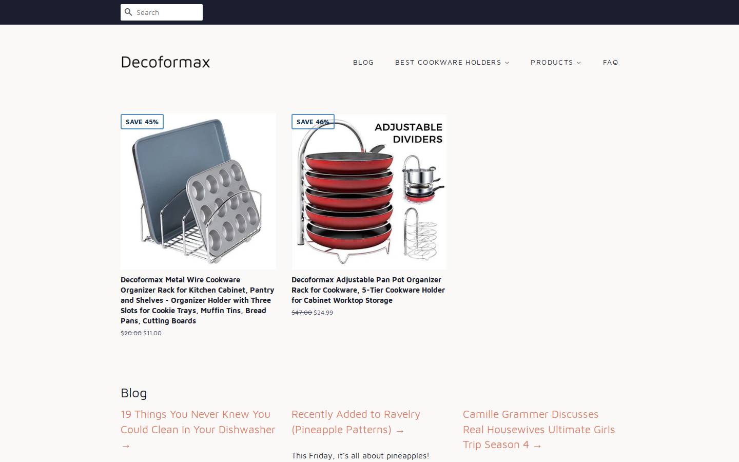 decoformax.com homepage screenshot
