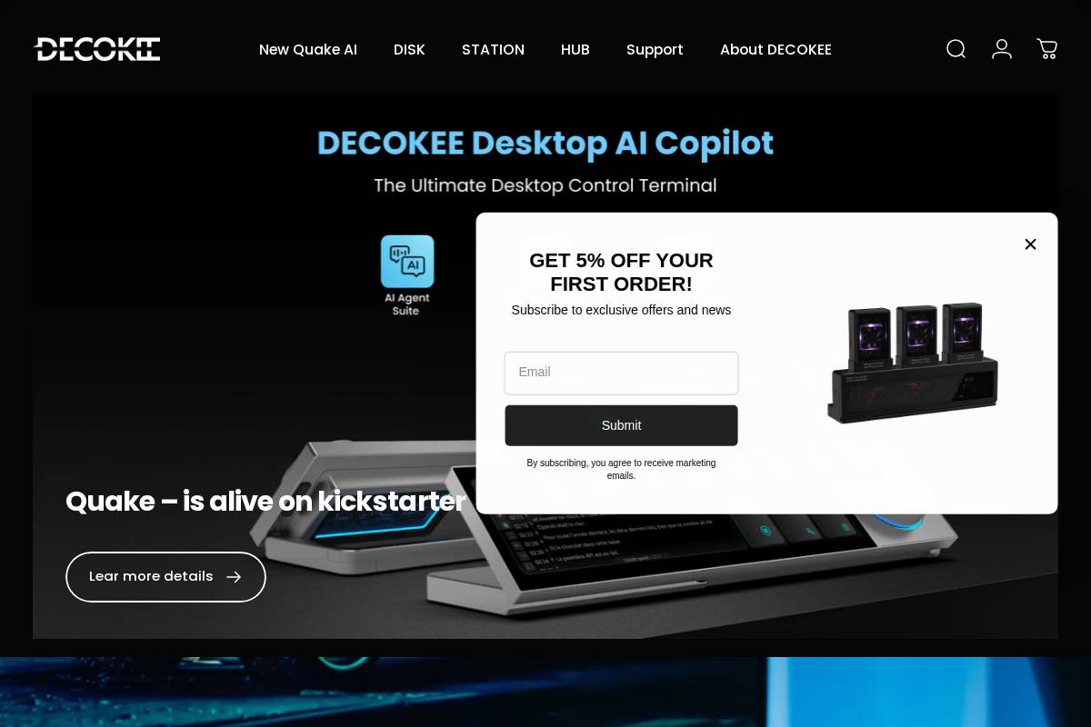 DECOKEE homepage screenshot