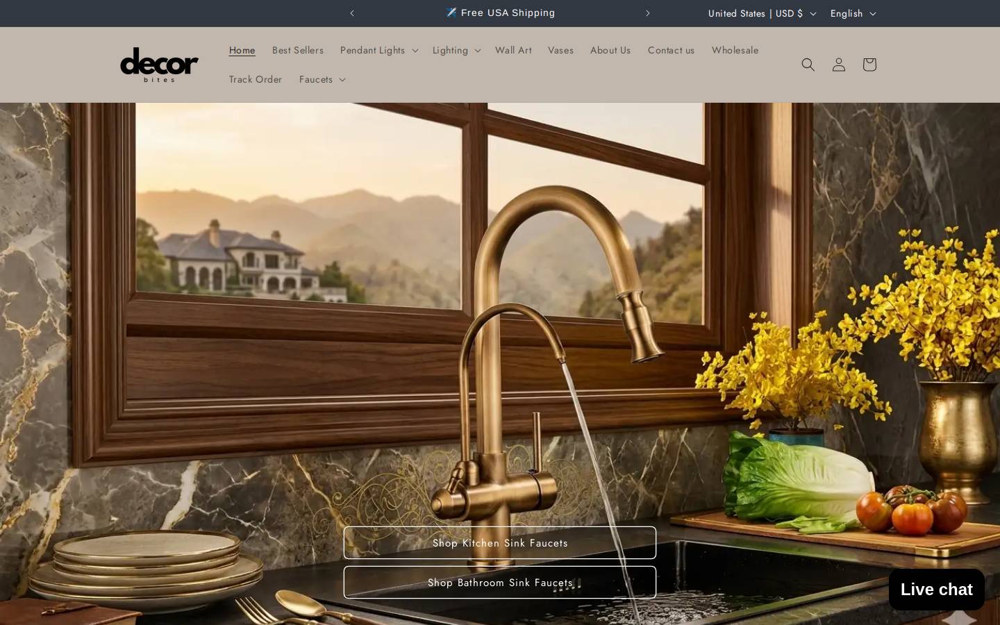 Decorbites homepage screenshot