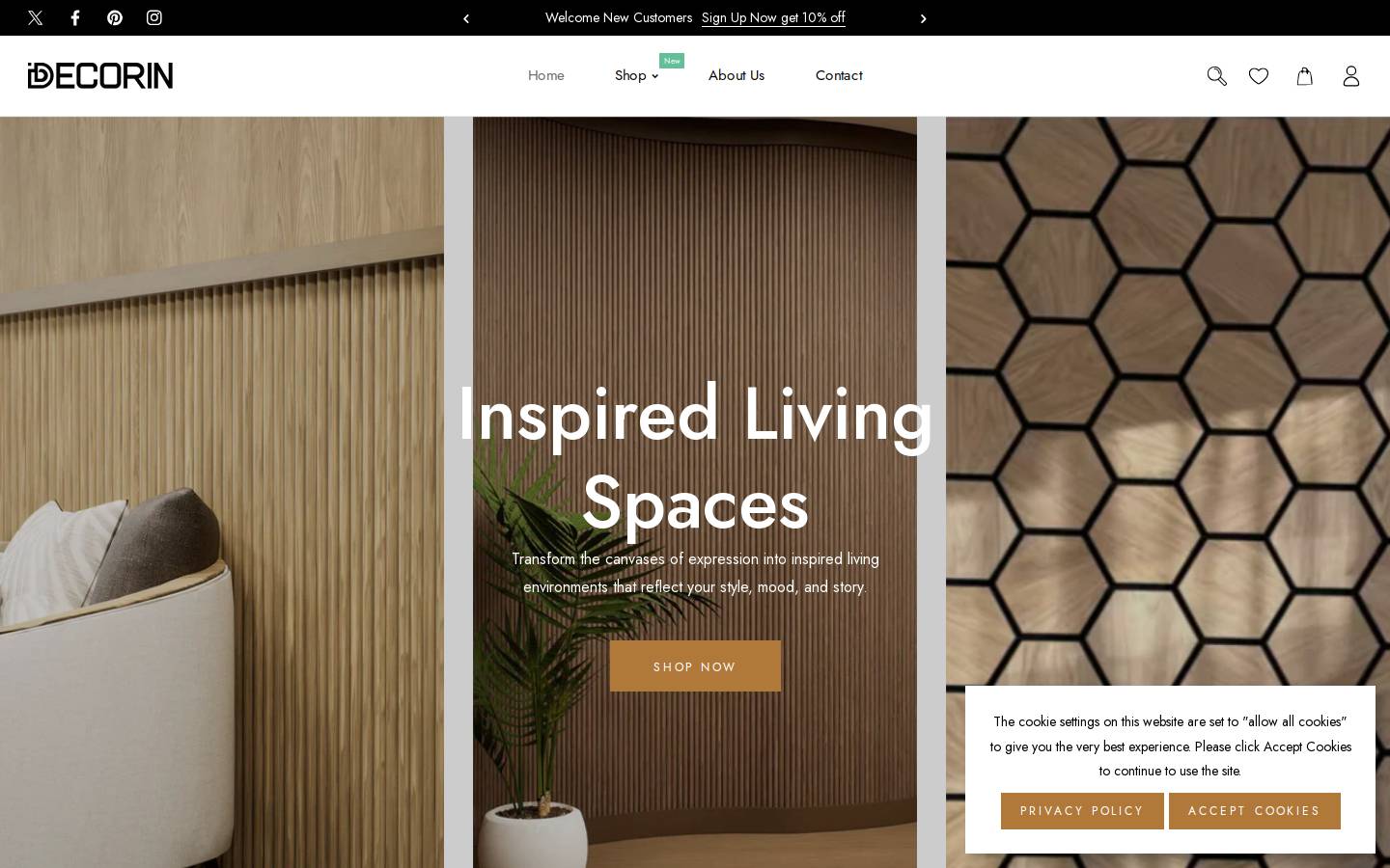 decorin.co.nz homepage screenshot