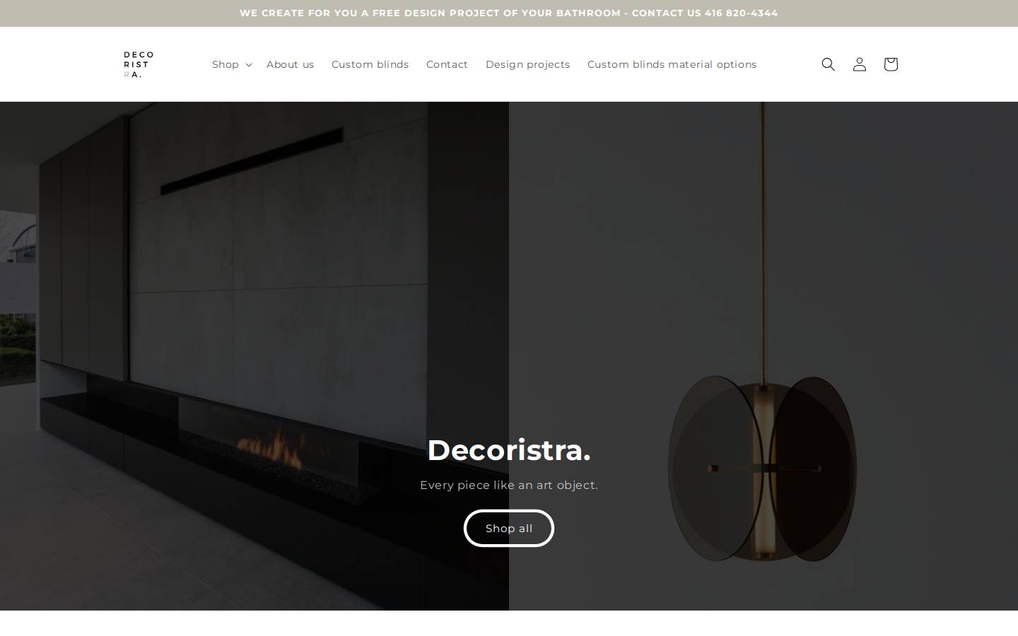decoristra.com homepage screenshot