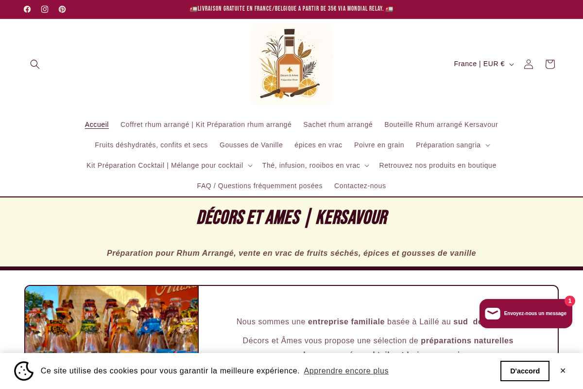 Décors et âmes | KERSAVOUR homepage screenshot