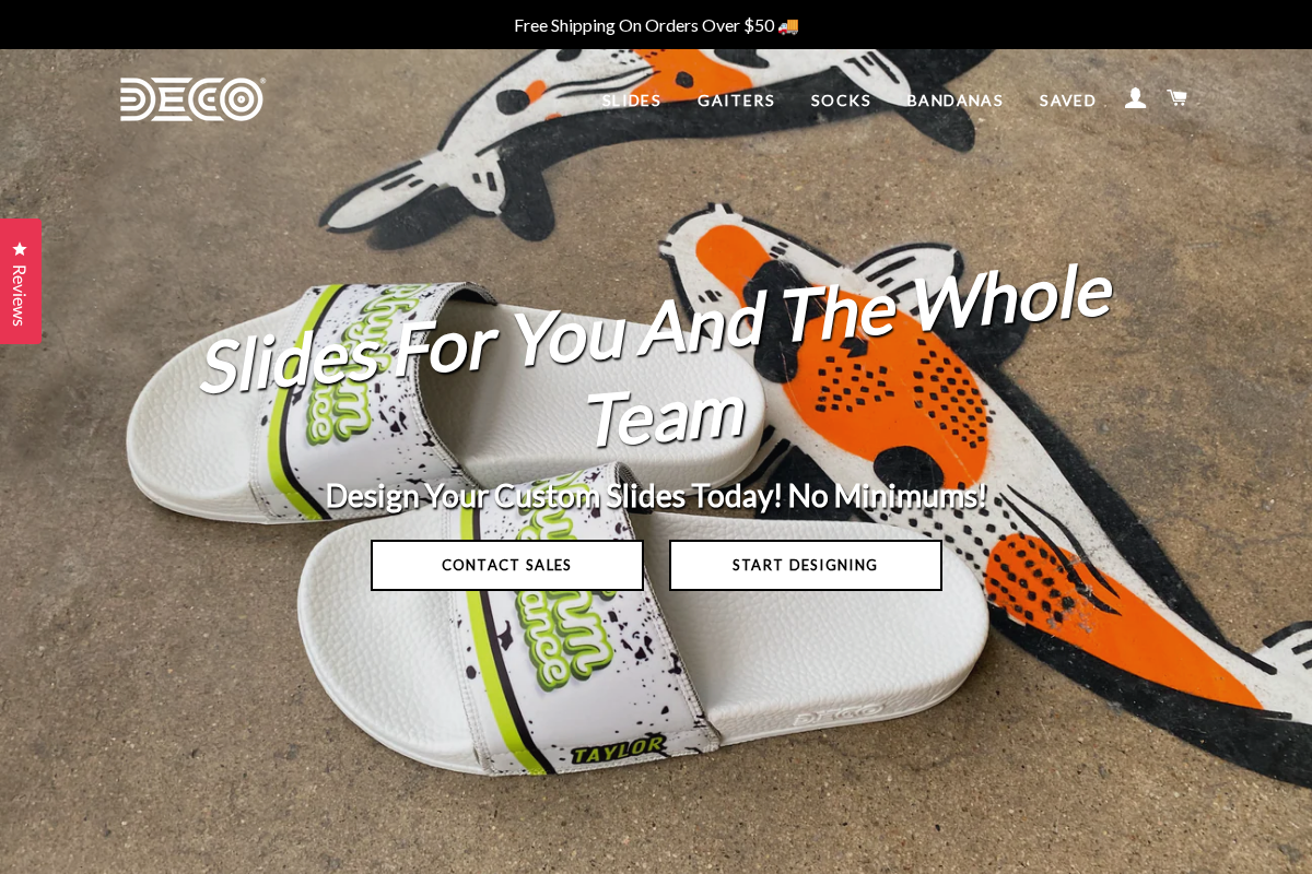 decoslides.com homepage screenshot