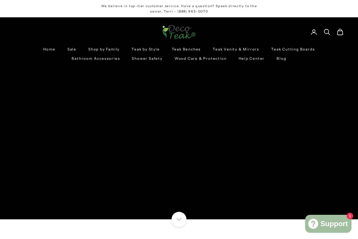 decoteak.com homepage screenshot