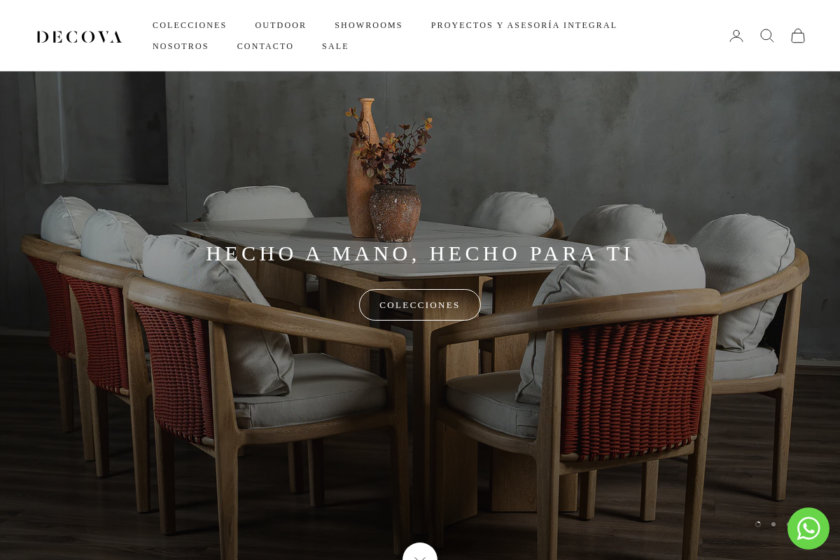 decova.mx homepage screenshot