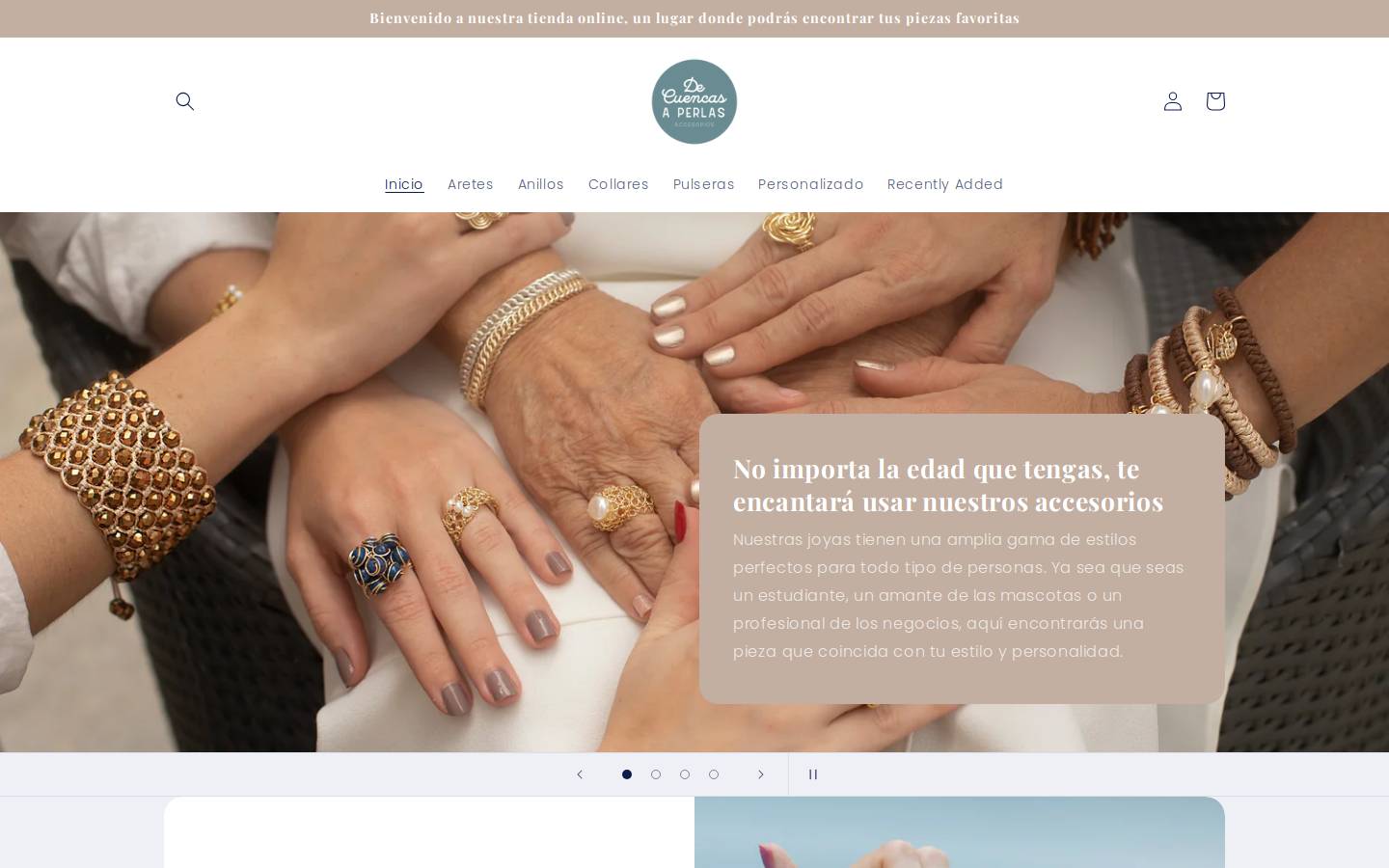 decuencasaperlas.com homepage screenshot