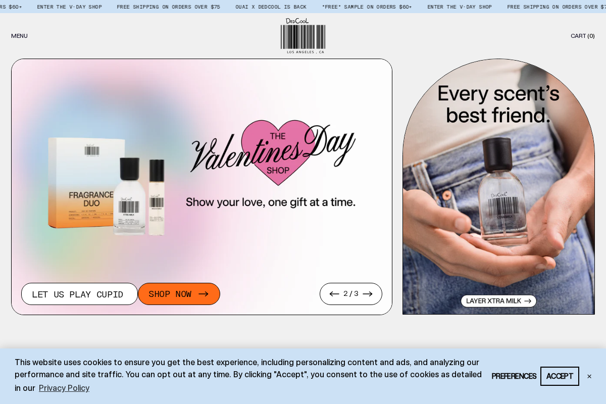 dedcool.com homepage screenshot