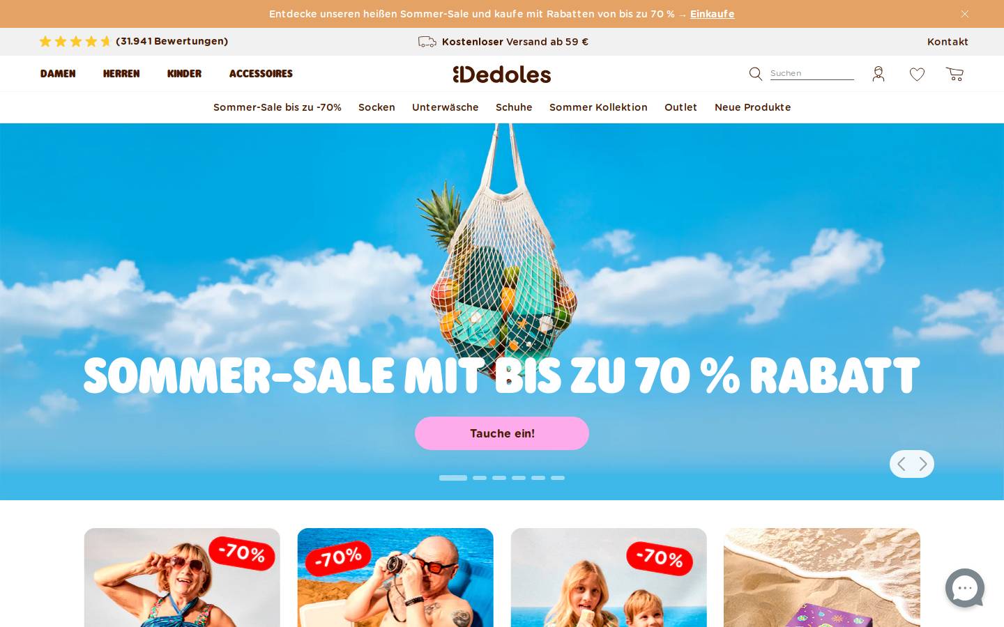 Dedoles homepage screenshot