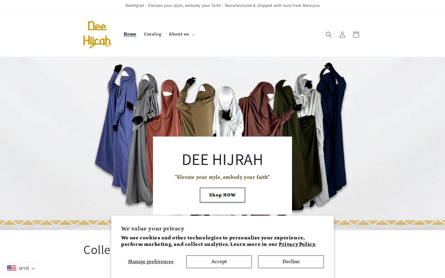 deehijrah.com homepage screenshot