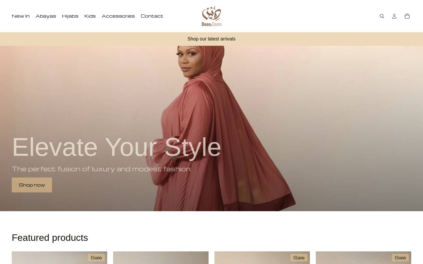 deenanddenim.com homepage screenshot