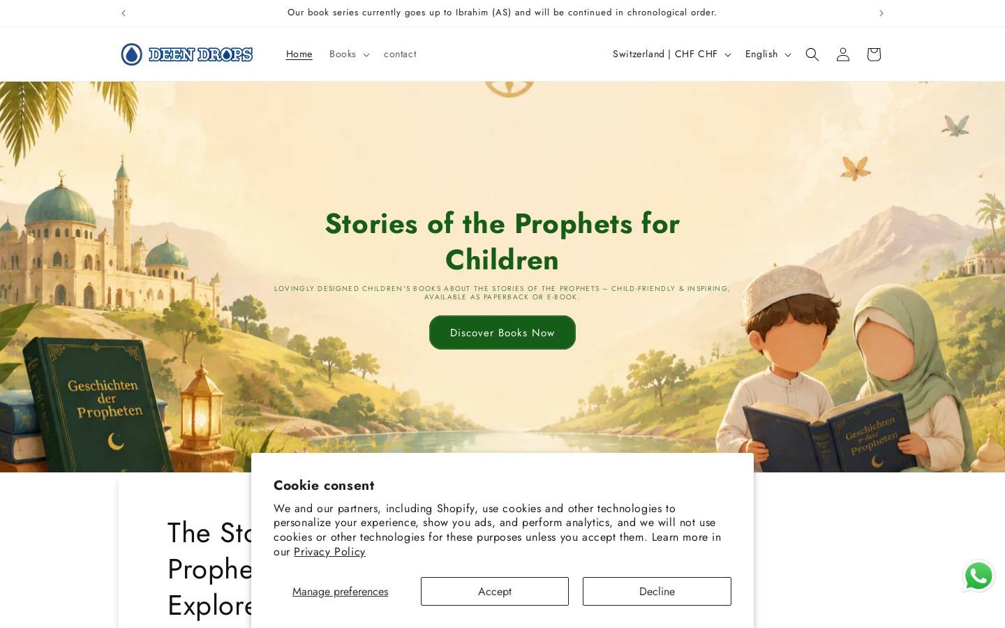 deendrops.com homepage screenshot
