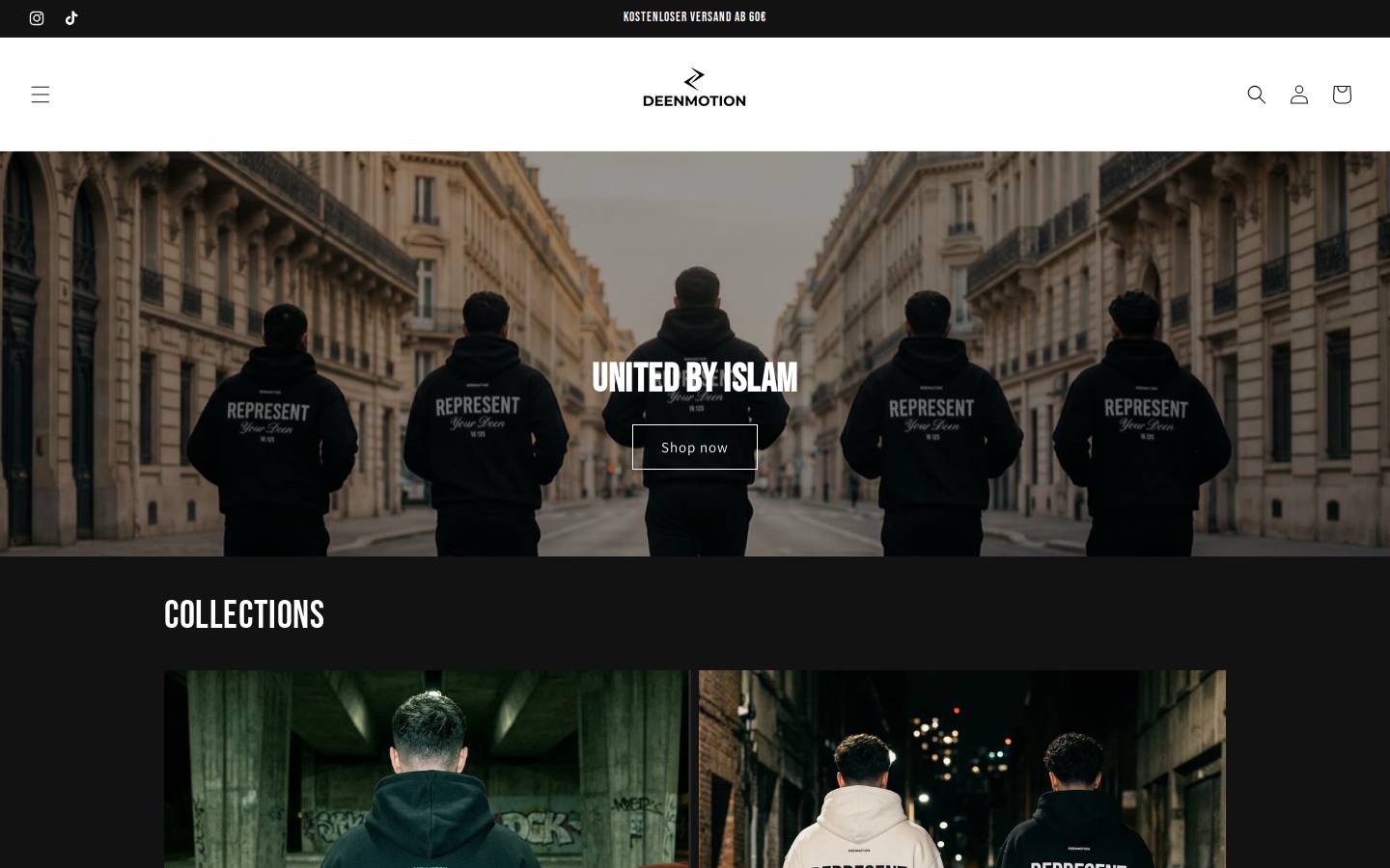 deenmotion.store homepage screenshot