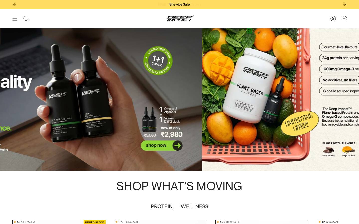 deepimpact.in homepage screenshot