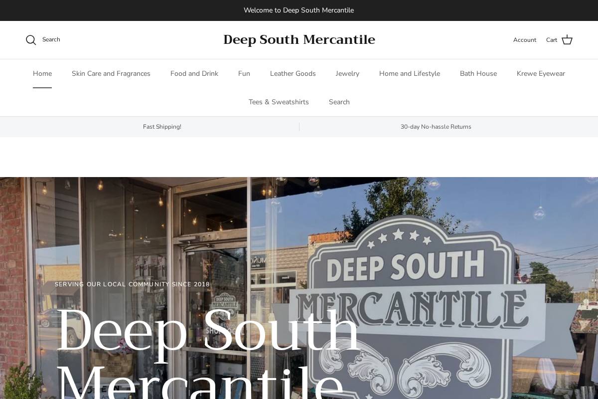 deepsouthmercantile.com homepage screenshot