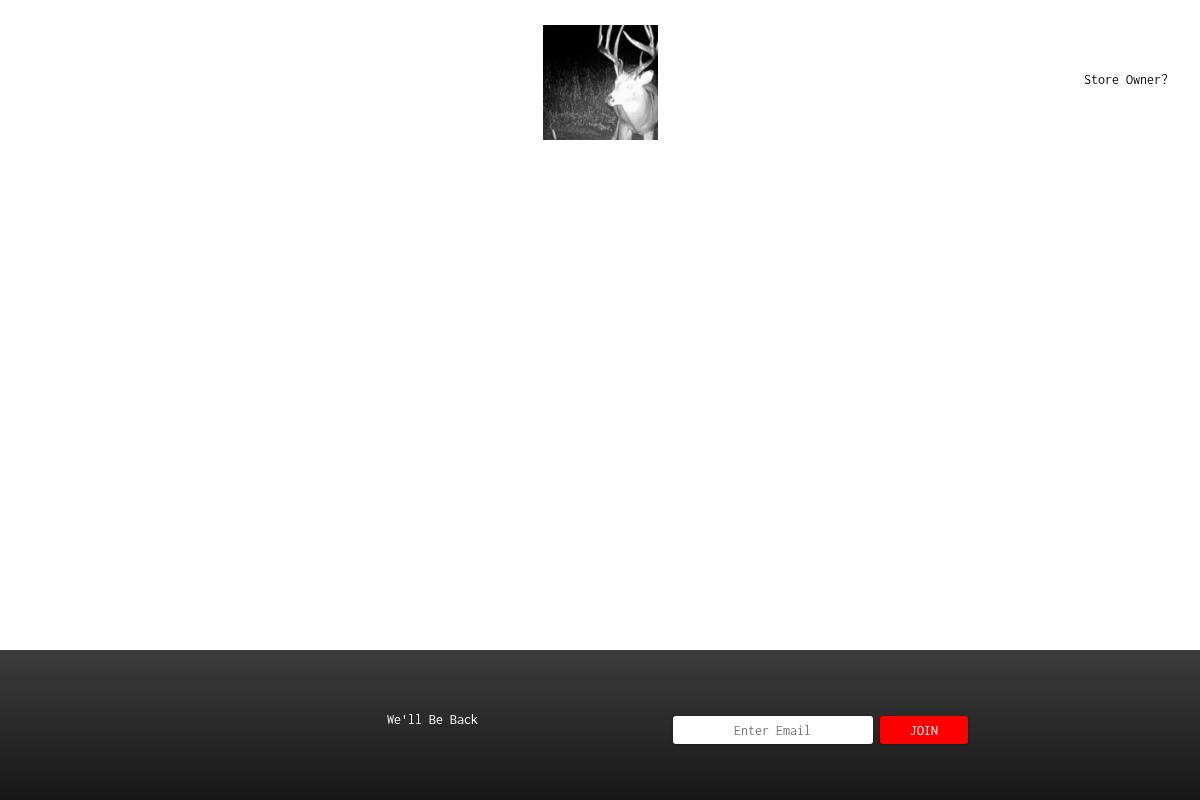 deerdeathstore.com homepage screenshot