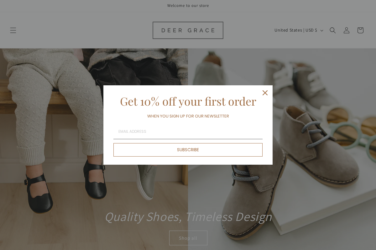 deergrace.com homepage screenshot
