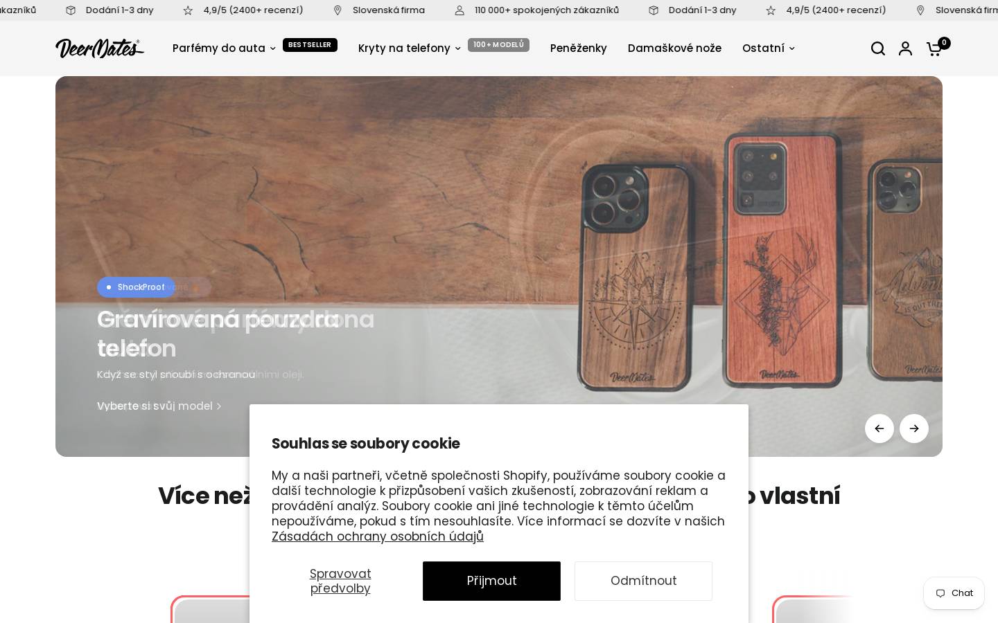 deermates.cz homepage screenshot
