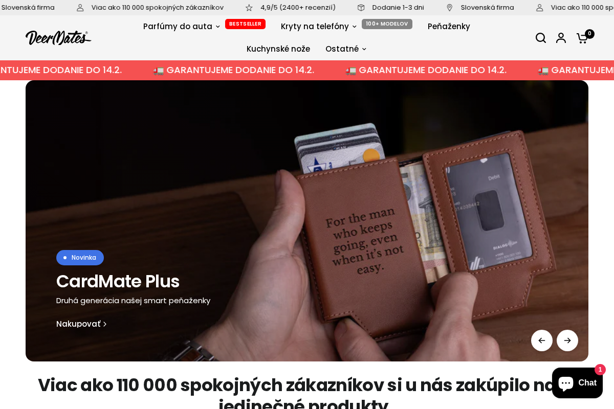 DeerMates homepage screenshot