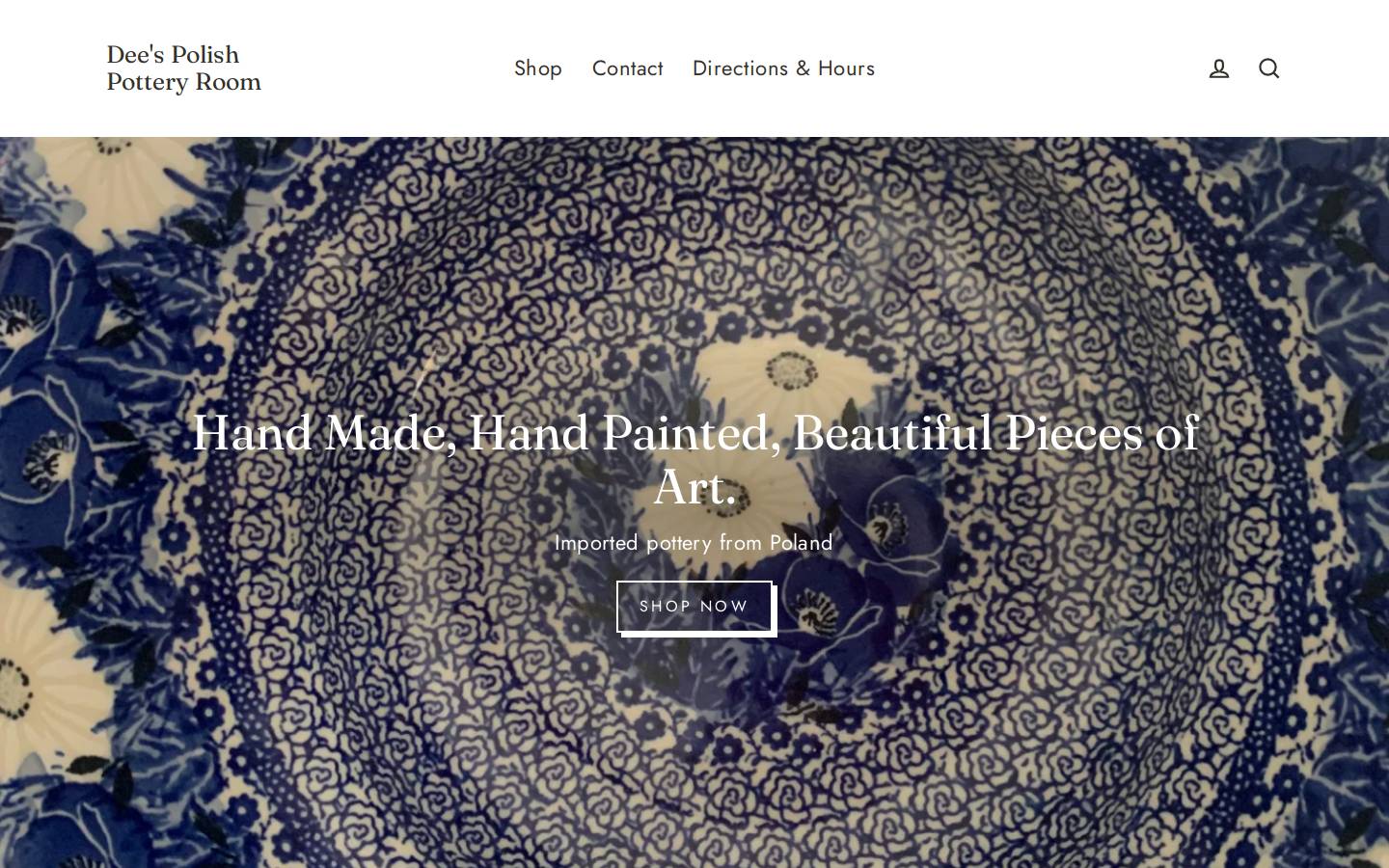deespolishpotteryroom.com homepage screenshot