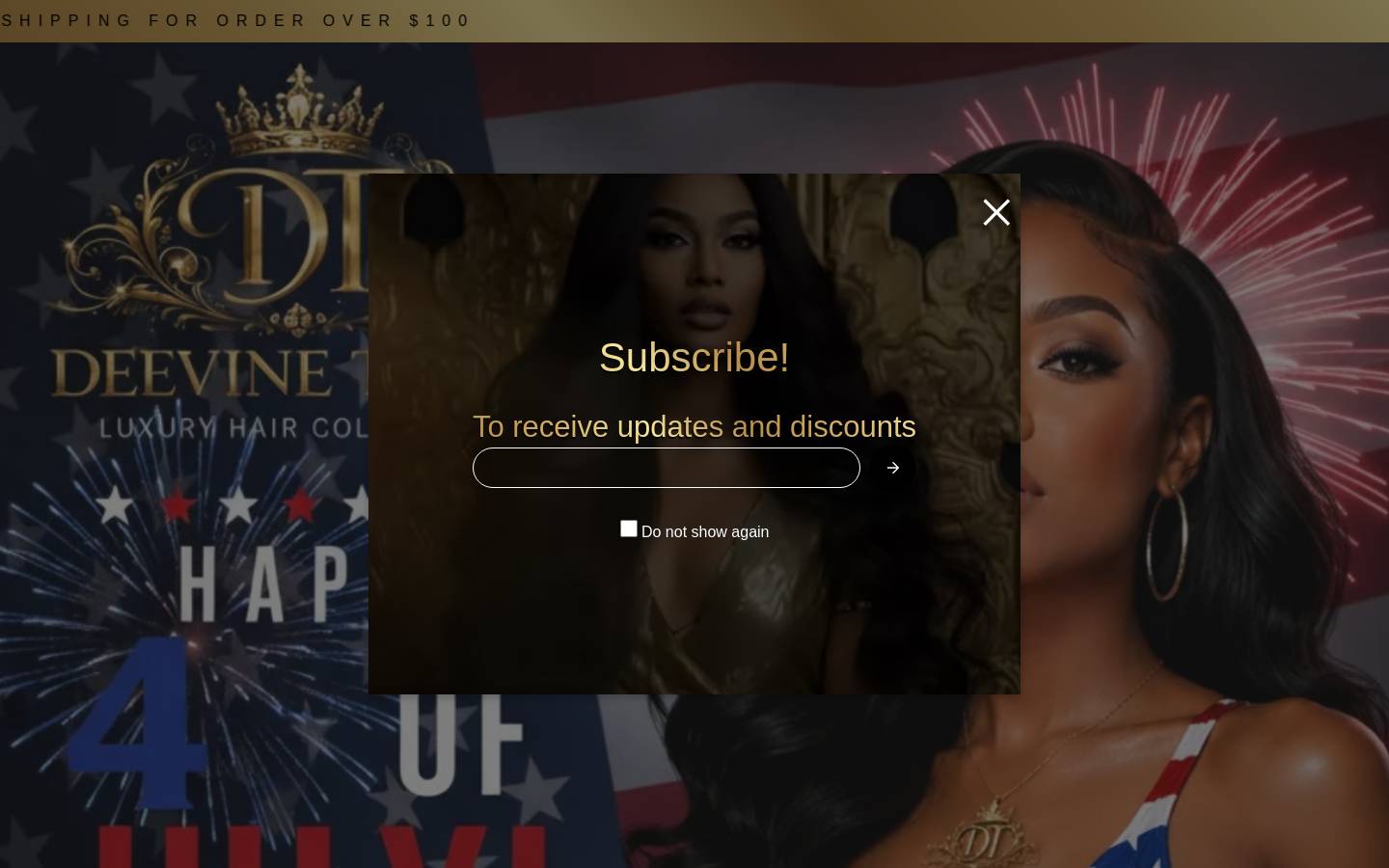 deevinetress.com homepage screenshot