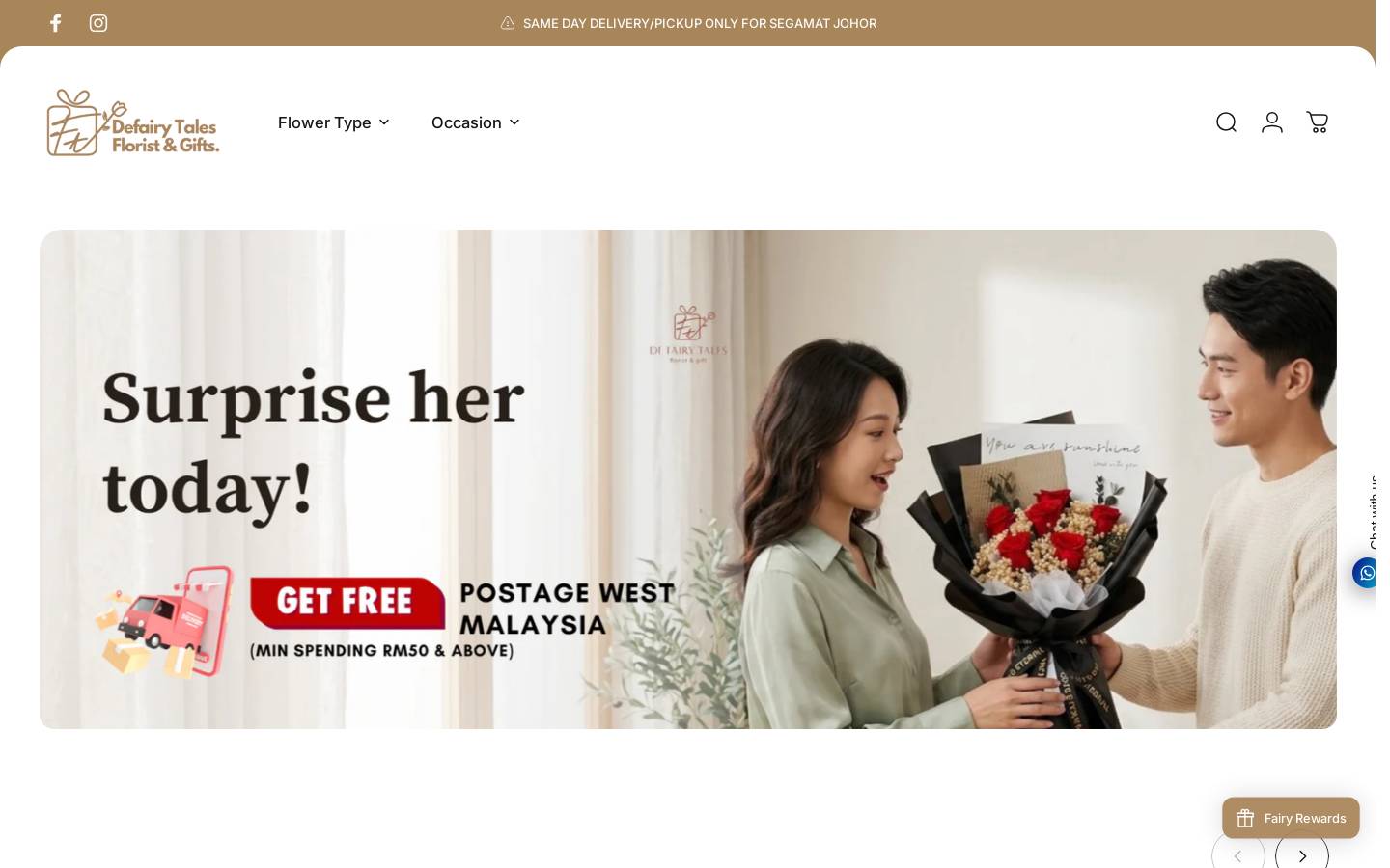 defairy.com homepage screenshot