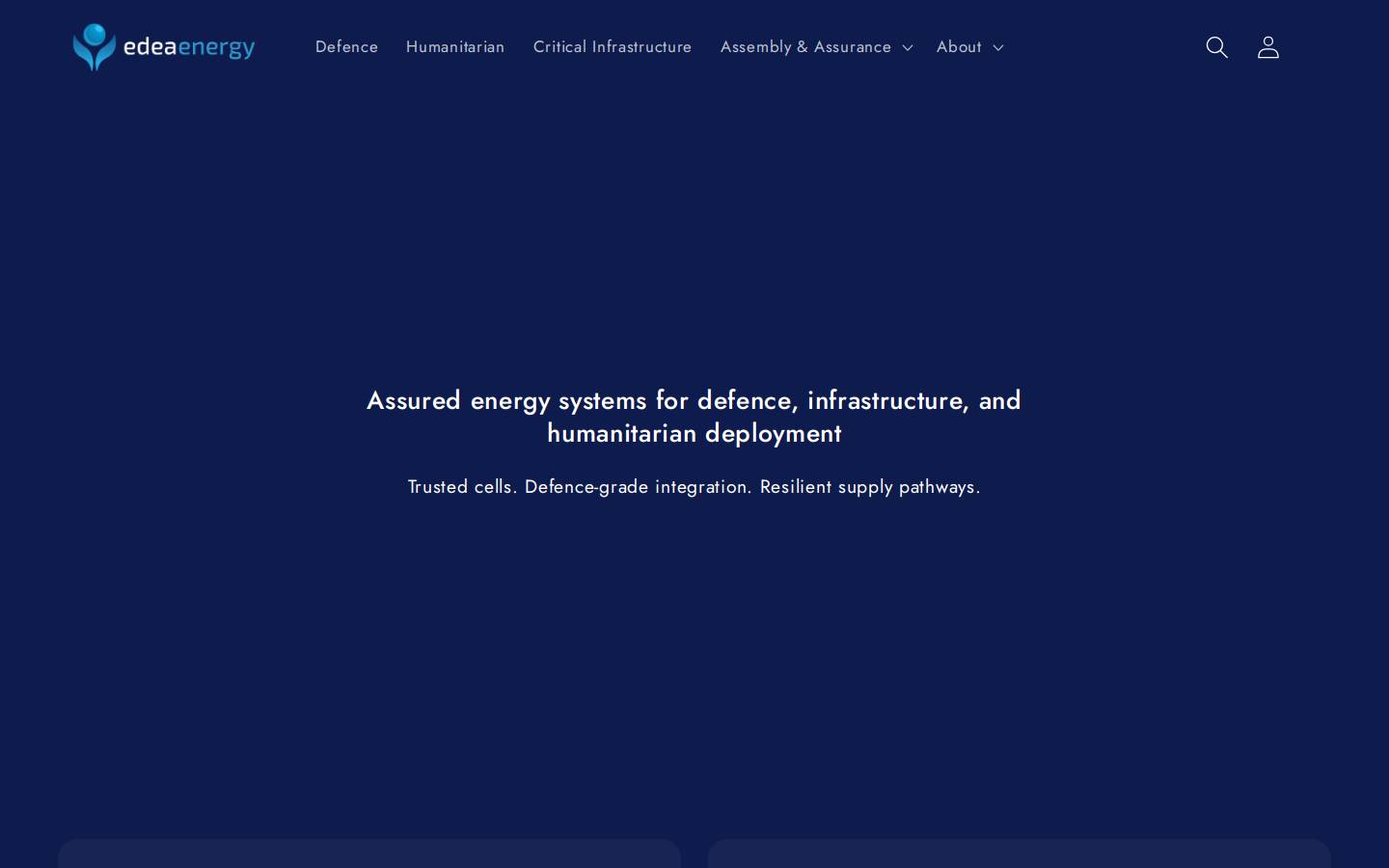 Defense.com homepage screenshot