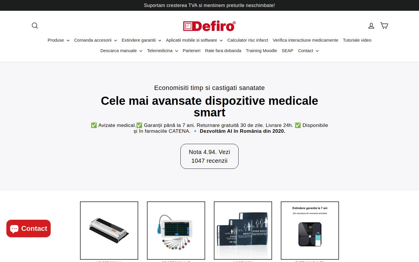 defiro.com homepage screenshot