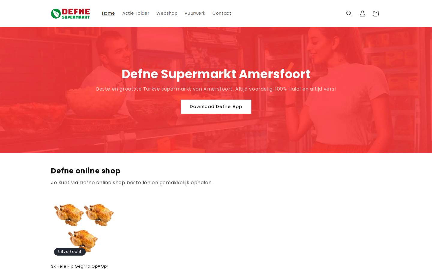 defnesupermarkt.nl homepage screenshot