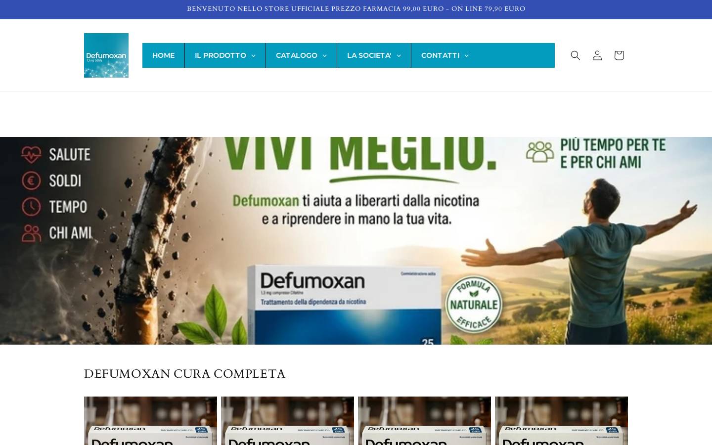 Defumoxan homepage screenshot