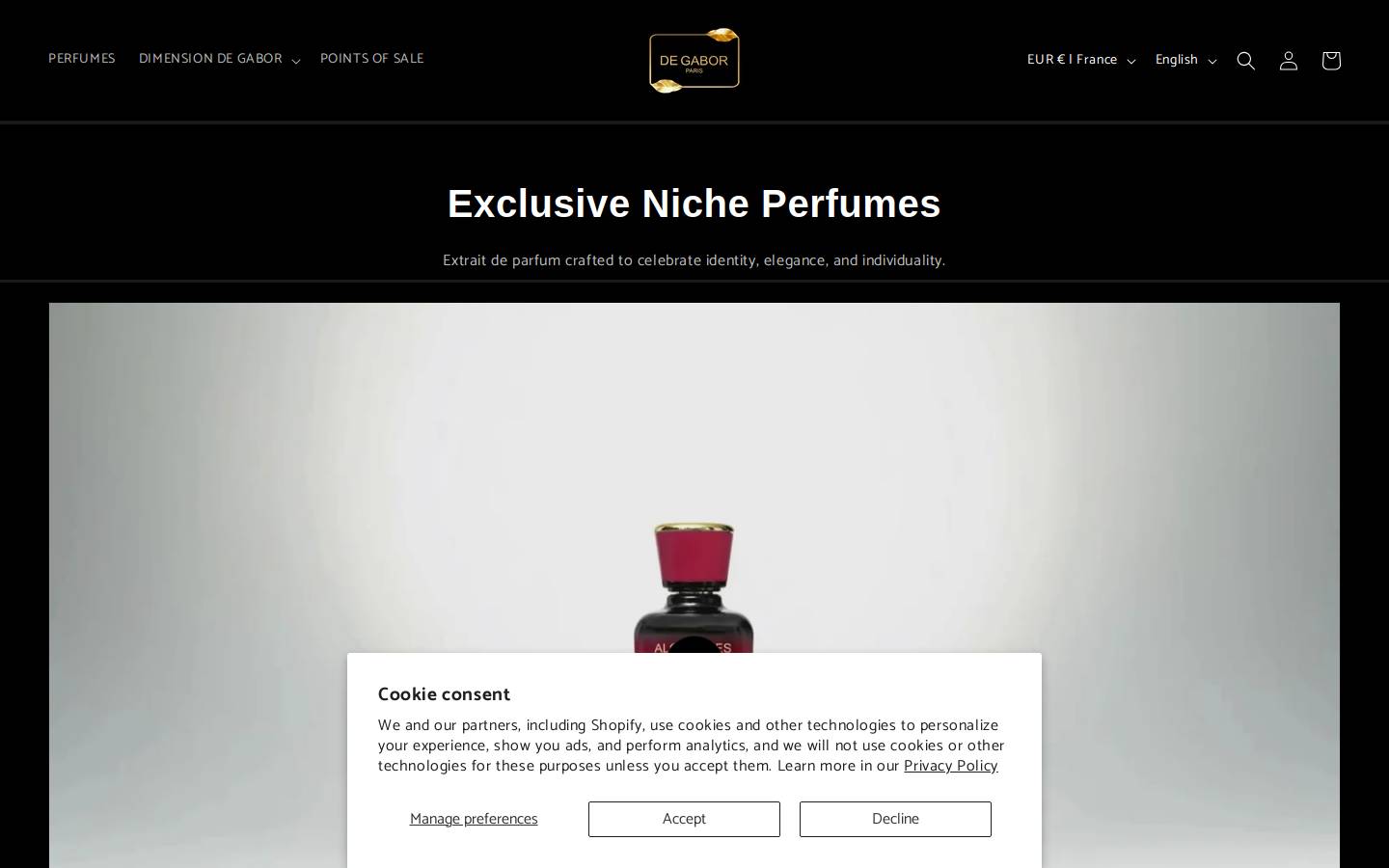 degabor.com homepage screenshot