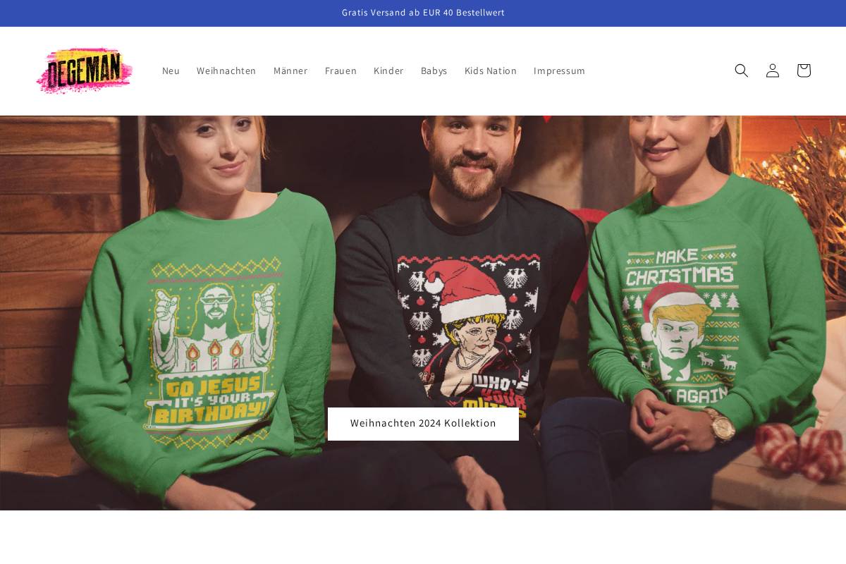 degeman.de homepage screenshot