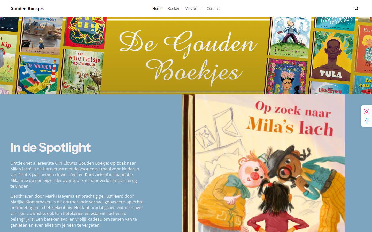 degoudenboekjes.nl homepage screenshot