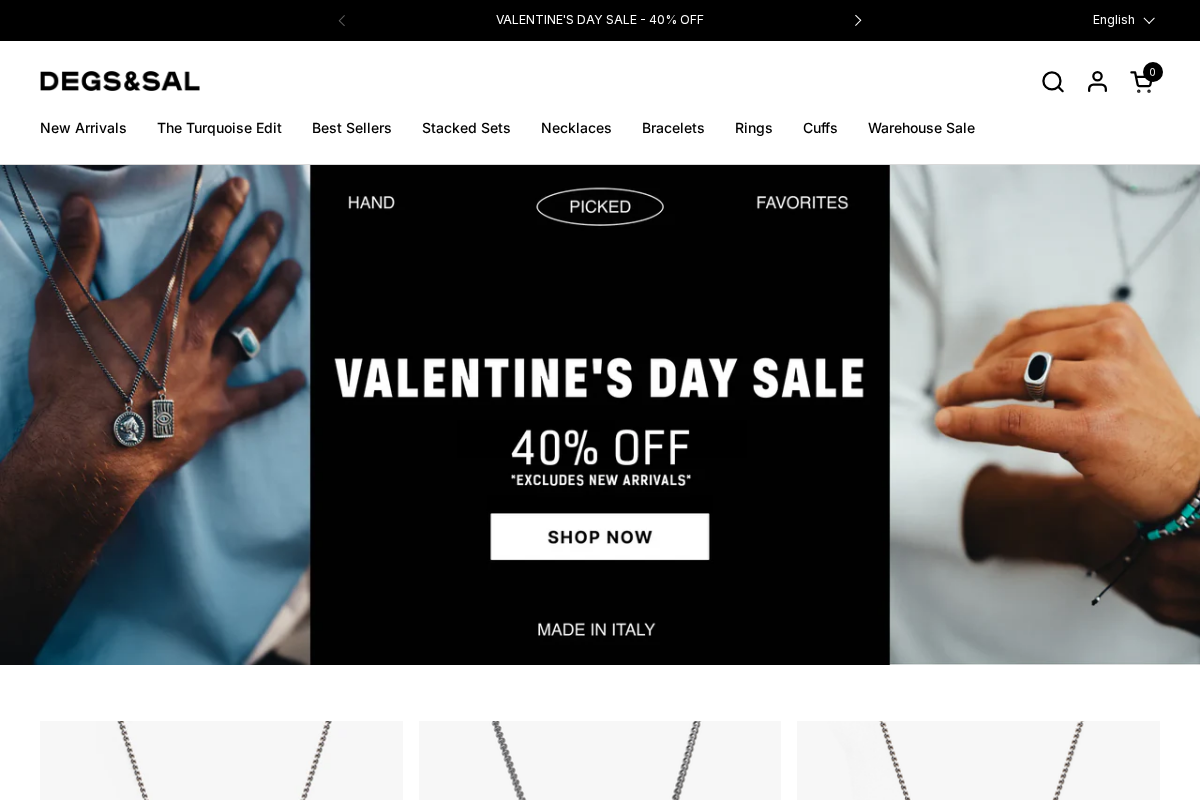 Degs & Sal homepage screenshot