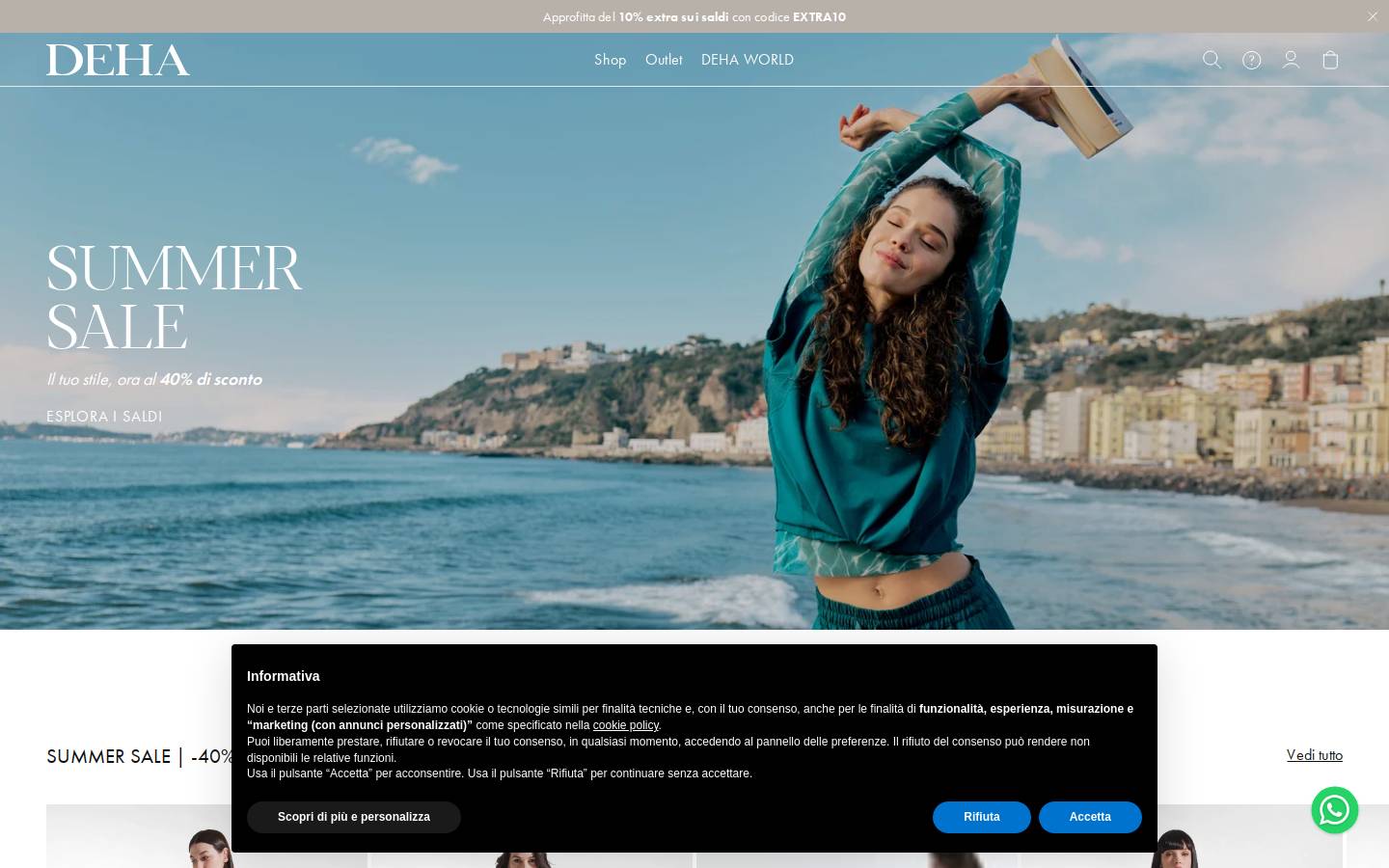 DEHA Feeling Feminine homepage screenshot