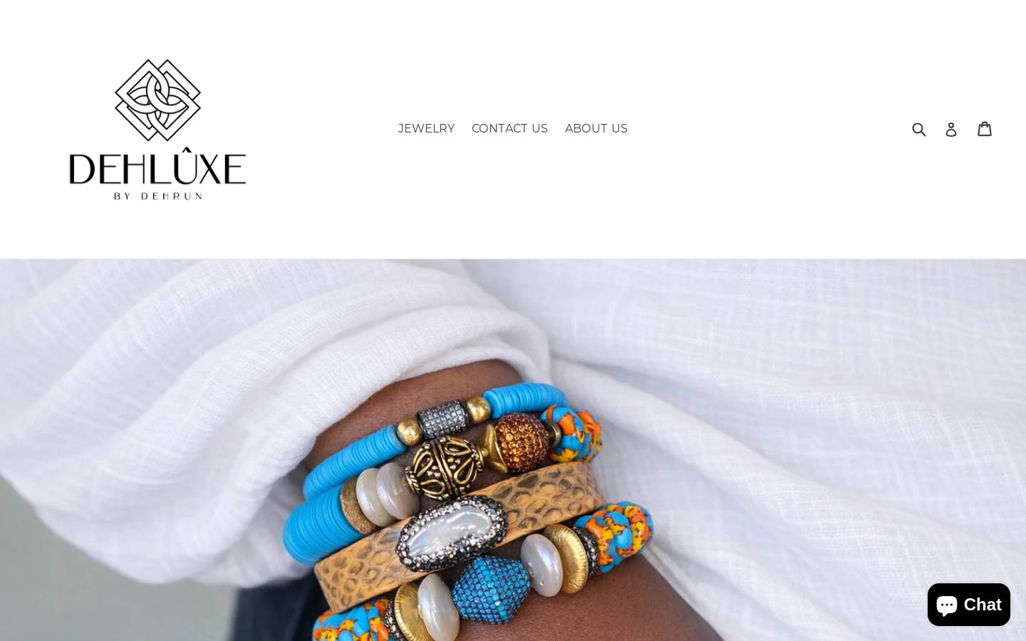 dehluxebydehrun.com homepage screenshot