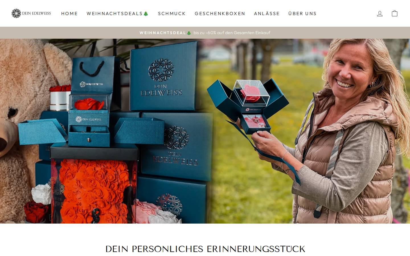 Dein Edelweiss homepage screenshot