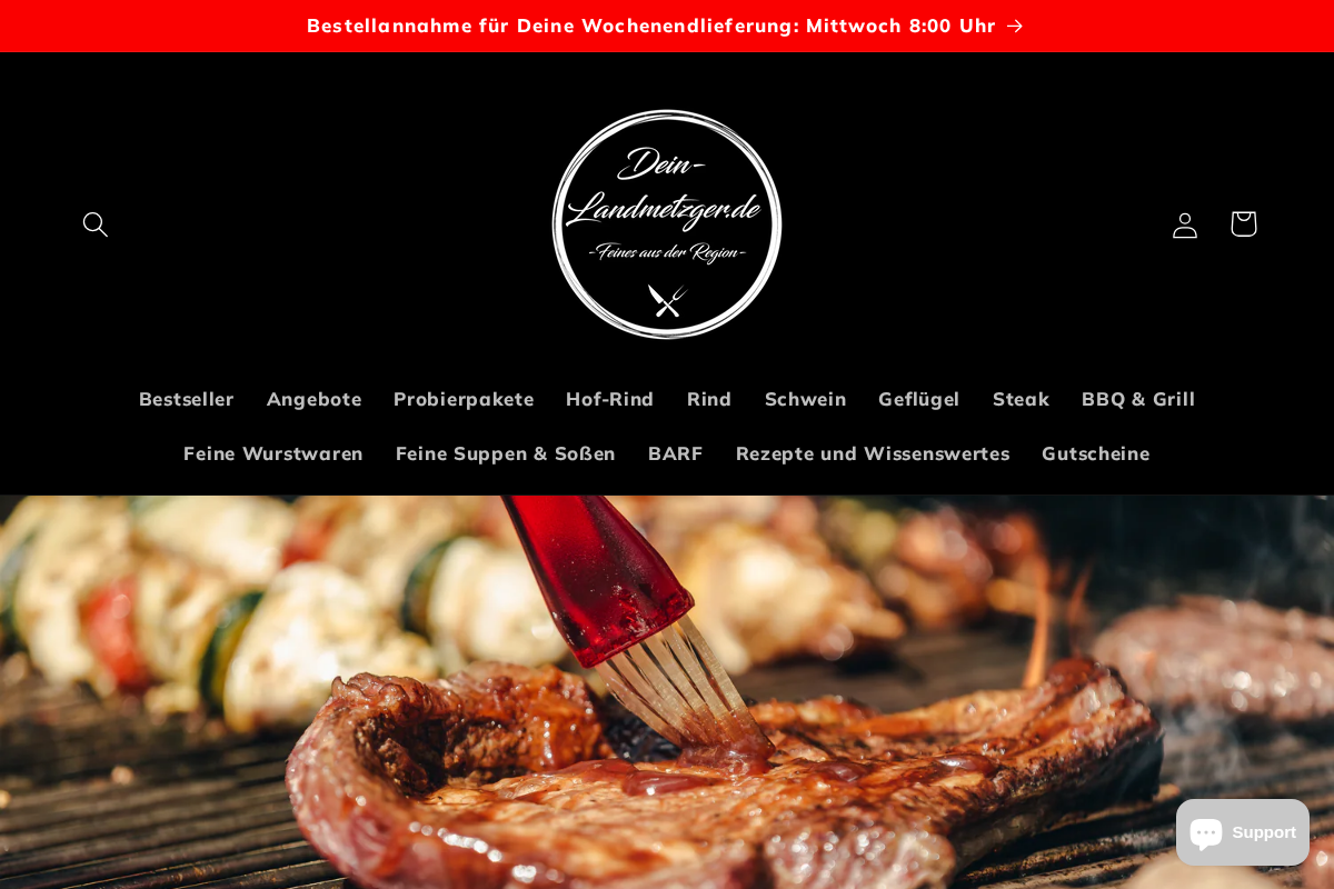 Dein-Landmetzger.de homepage screenshot