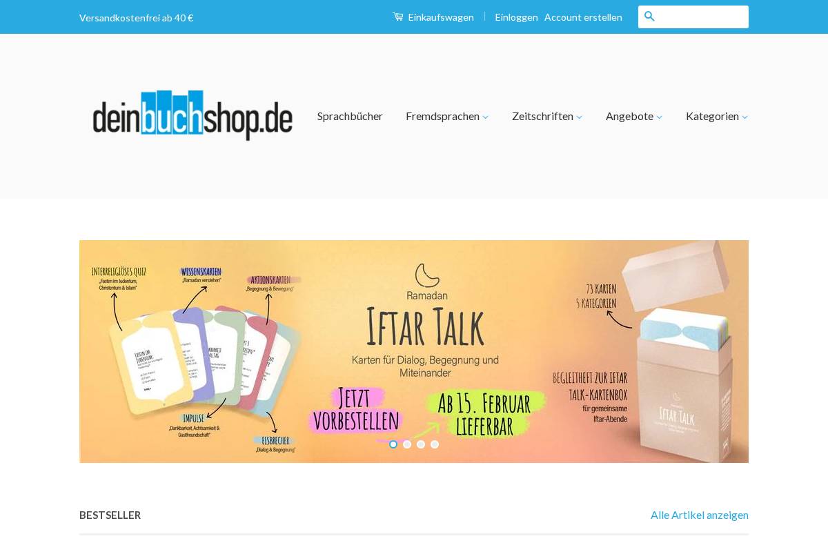 deinbuchshop.de homepage screenshot