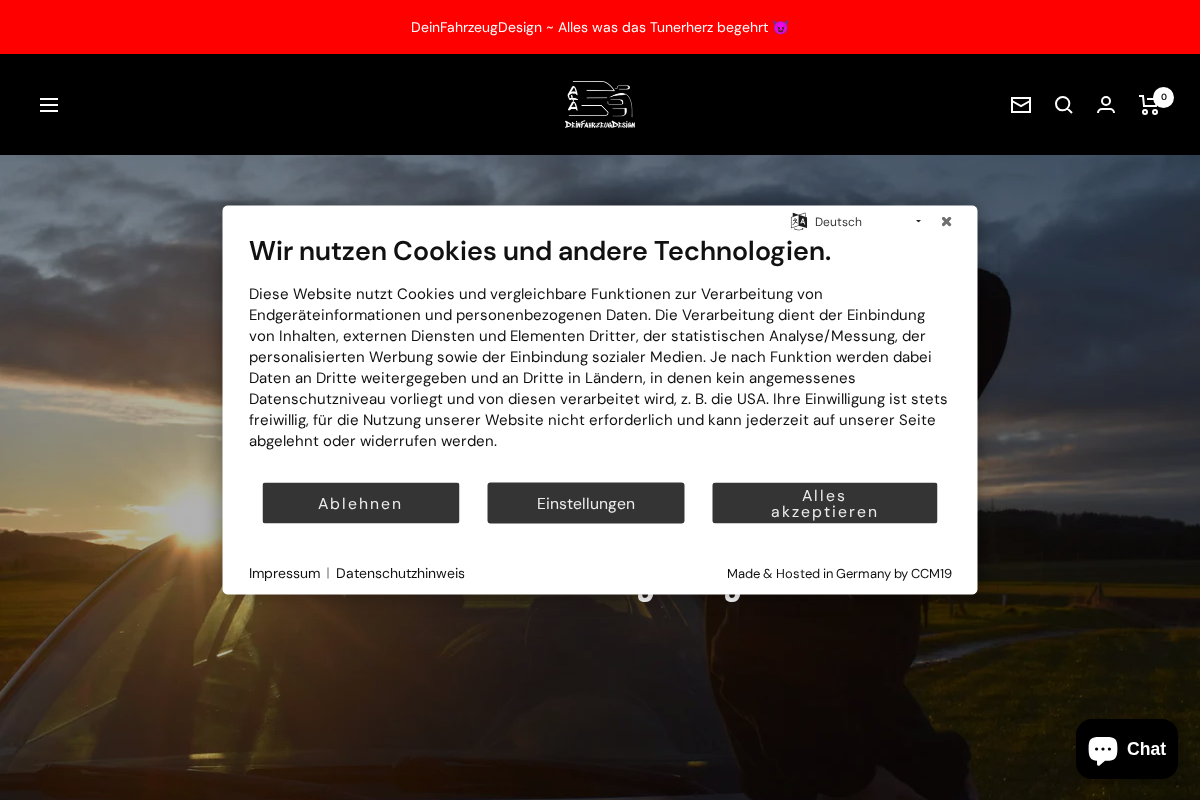 DeinFahrzeugDesign homepage screenshot
