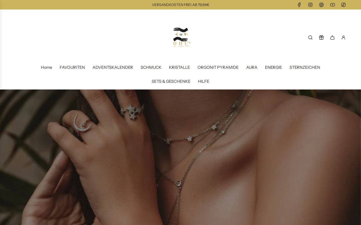 Deinheiligeschakra homepage screenshot