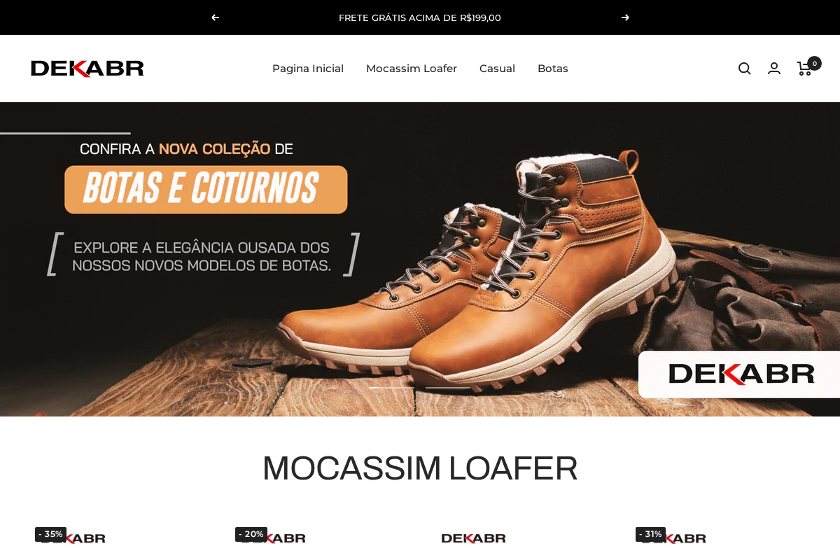 Deka BR homepage screenshot