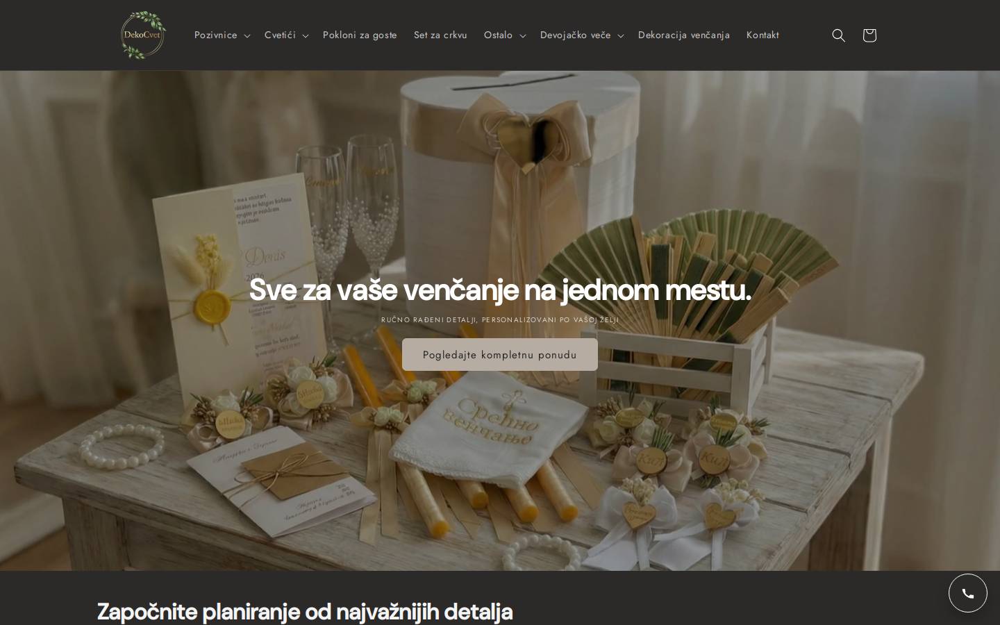 dekocvet.com homepage screenshot