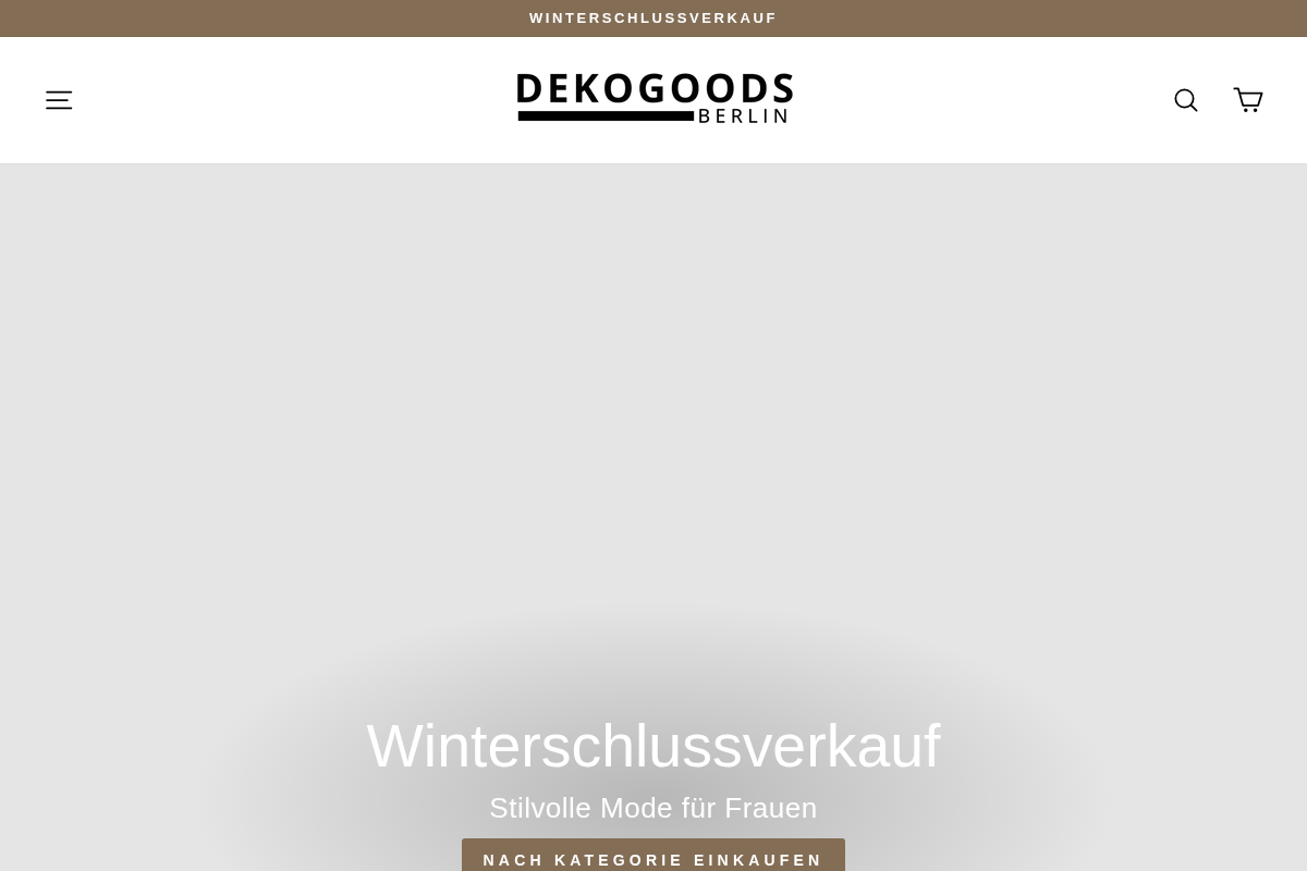 Dekogoods homepage screenshot