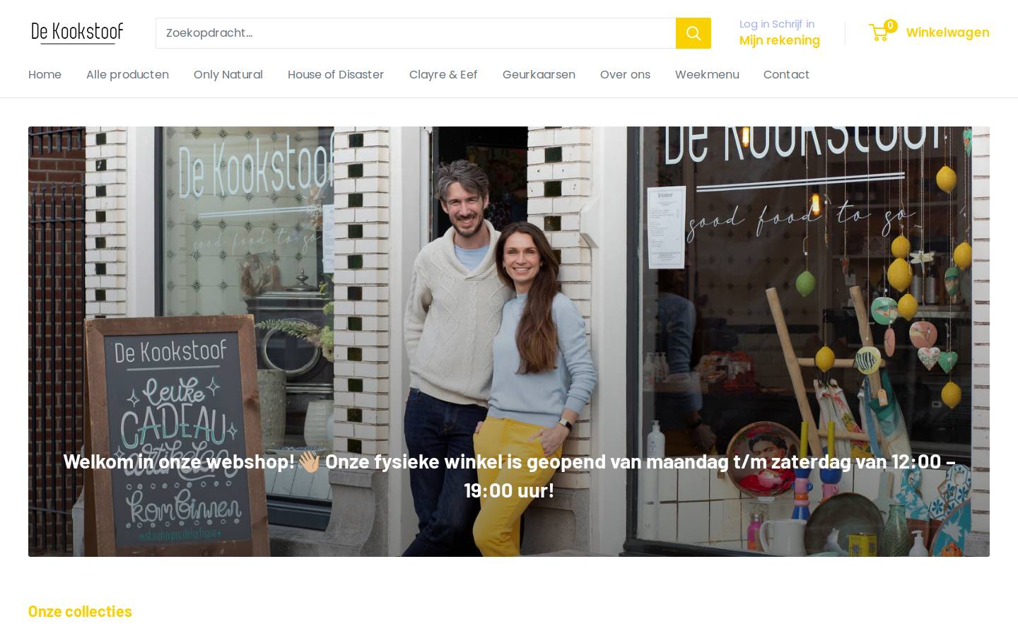 Dekookstoof homepage screenshot