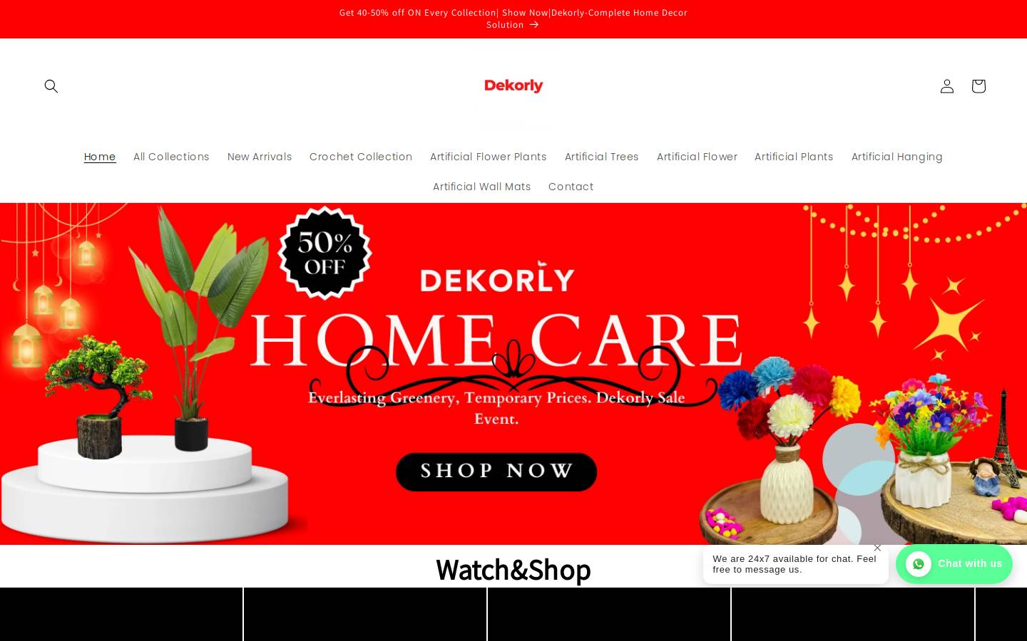 dekorly.com homepage screenshot