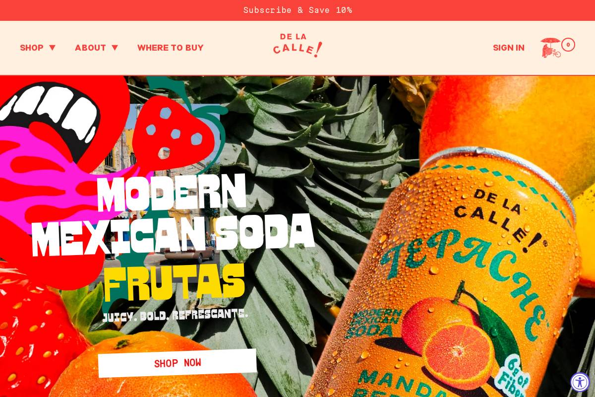 delacalle.mx homepage screenshot